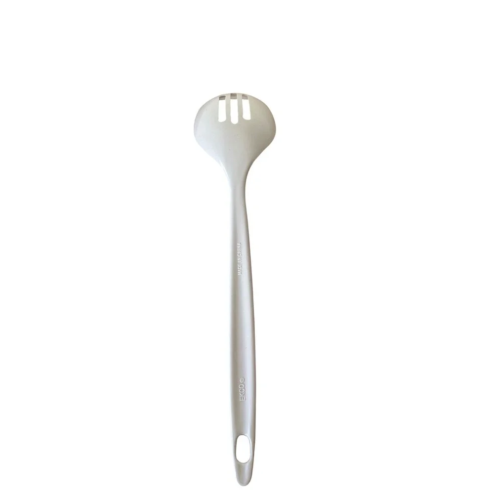 EKCO White Nylon Slotted Spoon Heat Resistant Kitchen Serving Utensil 12‎ Inch